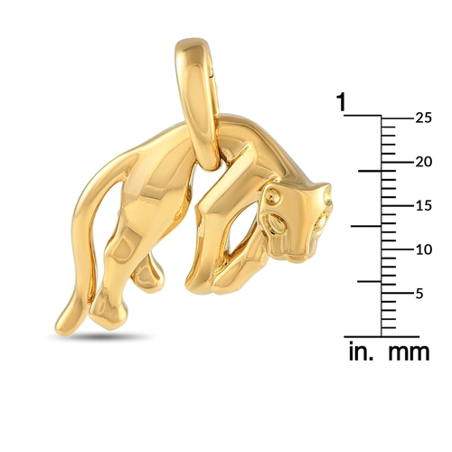 213 - A Cartier Panthere 18K Yellow Gold Pendant.  This polished yellow gold pendant has a sleek bail hold... 
