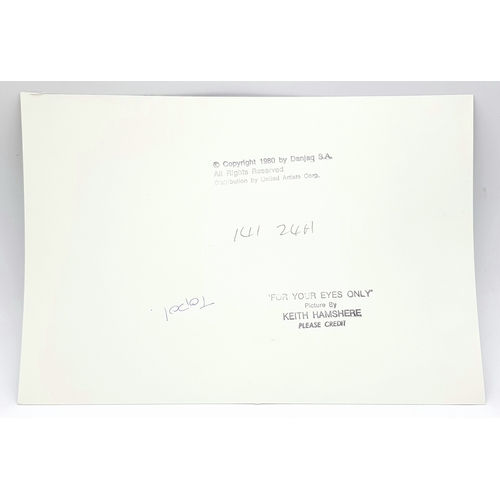 2 - A James Bond 'For Your Eyes Only' Movie Memorabilia Package. From the estate of the films script and... 