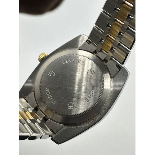 108 - A Tudor 21013 Rotor self winding Watch. 38mm Case, with date box, Bi Metal strap.  Year 2017, Watch ... 