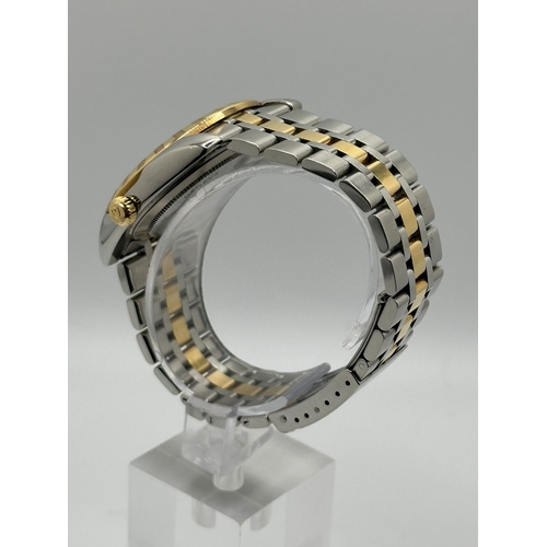 108 - A Tudor 21013 Rotor self winding Watch. 38mm Case, with date box, Bi Metal strap.  Year 2017, Watch ... 