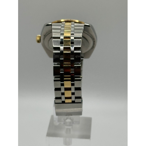 108 - A Tudor 21013 Rotor self winding Watch. 38mm Case, with date box, Bi Metal strap.  Year 2017, Watch ... 