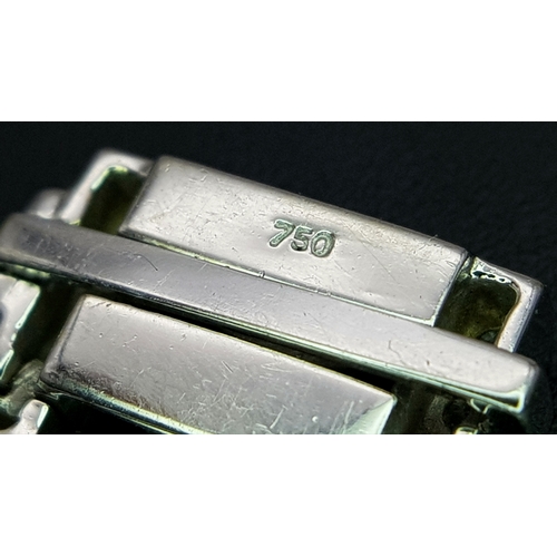 55 - 18K WHITE GOLD DIAMOND SET BRACELET, TOTAL 5.20CT DIAMONDS APPROX, TOTAL WEIGHT 39G BEAUTIFULLY MADE... 