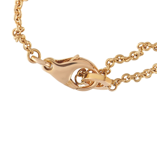 14 - A Bvlgari Legend 18K Rose Gold Ceramic Necklace. The luxury brands signature engraved at each end of... 