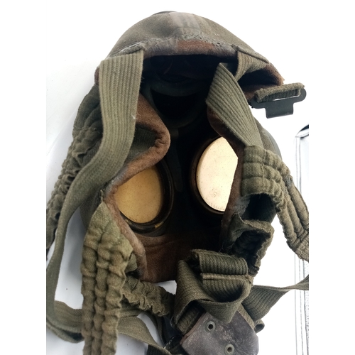 1942 Dated German Gas Mask and Canister. Named to an SS Panzer ...