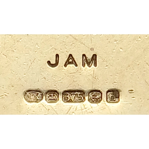 119 - Fully hallmarked 9 CARAT  GOLD St CHRISTOPHER MEDALLION. 2.2  Grams. 2 .0 cm Diameter. Lovely raised... 