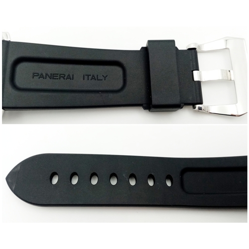 99 - A PANERAI LUMINOR, THE FAVOURITE WATCH OF PRO FOOTBALLERS , COMING ON A RUBBER DIVING STRAP AND WITH... 