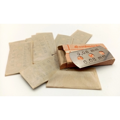 Box of WW2 German Army Kanteen Razor Blades.