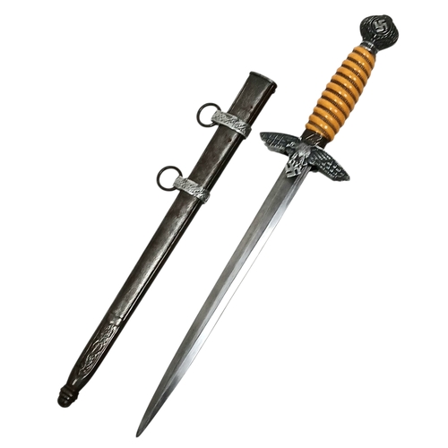 318 - Original German WWII 2nd Model Luftwaffe Dagger Unmarked WKC- A wartime produced 2nd Model Luftwaffe... 