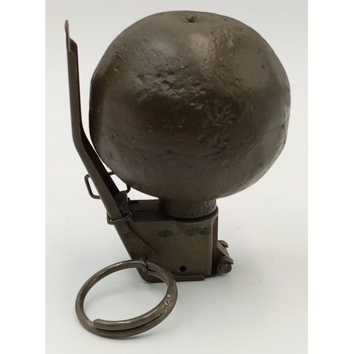 329 - INERT Cutaway Vietnam Era US M-67 “Baseball” Grenade. The theory was that most American boys could t... 
