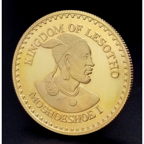 30 - A 1979 Lesotho Year of the Child 22K Gold Proof Condition 1oz Coin. Face value of 250 Maloti. 2000 m... 