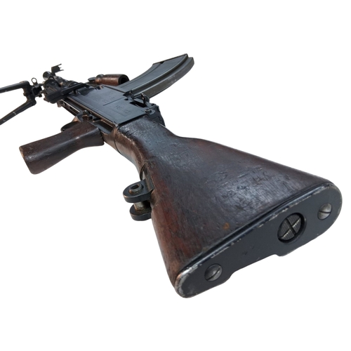 248 - A Deactivated 1955 British Bren Mk3 Light Machine Gun. This .303 calibre beast has a tripod and remo... 