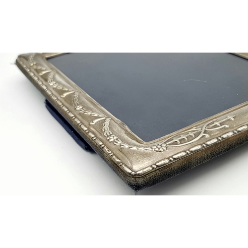 1156 - A Sterling Silver Carrs of Sheffield Picture Frame. 22 x 20cm.