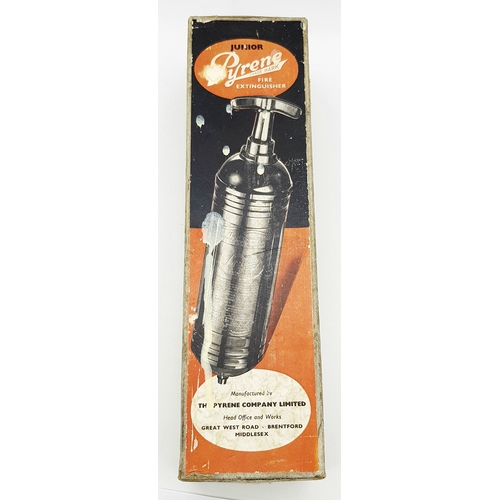 750 - A Rare, Vintage Pyrene Junior Fire Extinguisher in Box. UK mainland sales only. In very good conditi... 