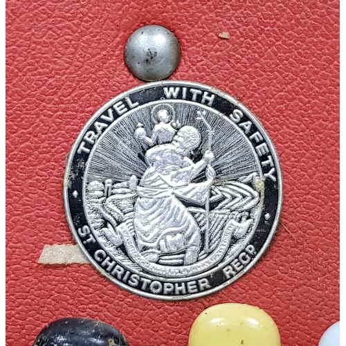 780 - A vintage wicker picnic basket with buckle fasteners, containing two original Thermos flasks, and fo... 