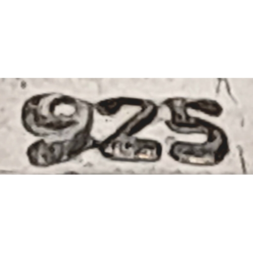 1706 - An Impressive Sterling Silver Tanzanite and White Topaz Ring Size P. The Ring is set with a 7mm Oval... 