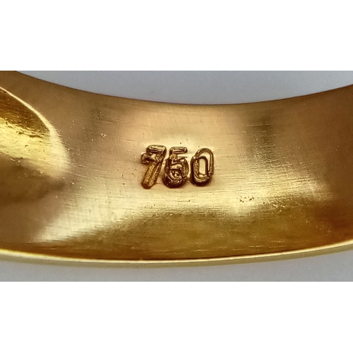 29 - An 18K YELLOW GOLD DIAMOND SET HEART RING 1.15CT 8.1G SIZE N. Ref: TH 7003