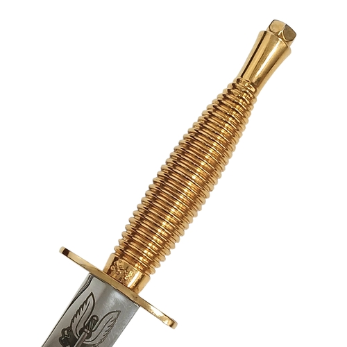838 - Modern Presentation Dagger with S.A.S Logo.