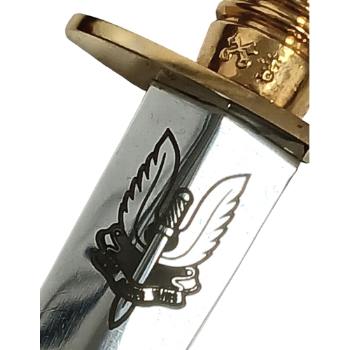 838 - Modern Presentation Dagger with S.A.S Logo.