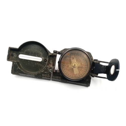 816 - Vietnam War Era US M-1950 Lensatic Compass Dated 1969 in an M-1956 Pouch.