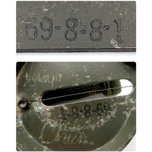 816 - Vietnam War Era US M-1950 Lensatic Compass Dated 1969 in an M-1956 Pouch.