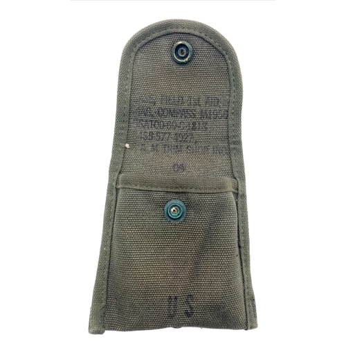 816 - Vietnam War Era US M-1950 Lensatic Compass Dated 1969 in an M-1956 Pouch.