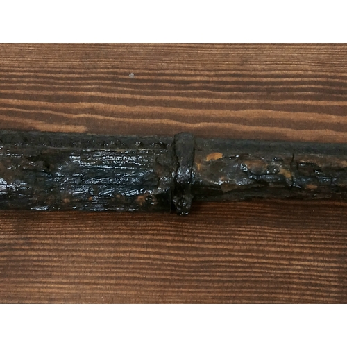 255 - Crimean War Era Relic Enfield 1856 Muzzle Loading Rifle. Mounted onto a wooden display board. UK Mai... 