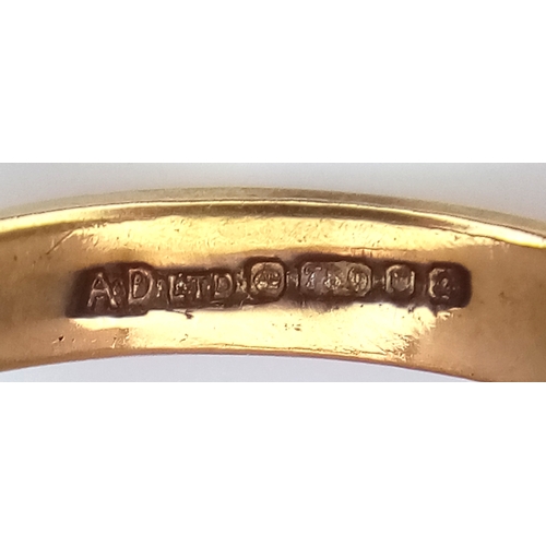 390 - An 18K YELLOW GOLD DIAMOND CLUSTER RING 3G SIZE N. Ref: SC 7075