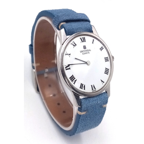 242 - A Stylish and Desirable Vintage Mechanical Watch by Universal Geneve. 31mm Case.