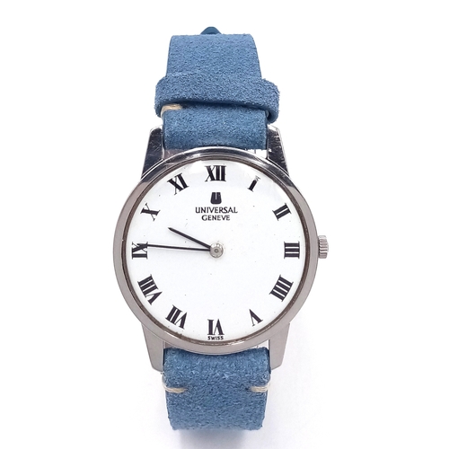 242 - A Stylish and Desirable Vintage Mechanical Watch by Universal Geneve. 31mm Case.