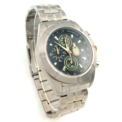 396 - A Rare and Collectible, Limited Edition Royal Navy Royal Marines Commando Watch-45mm Case width incl... 