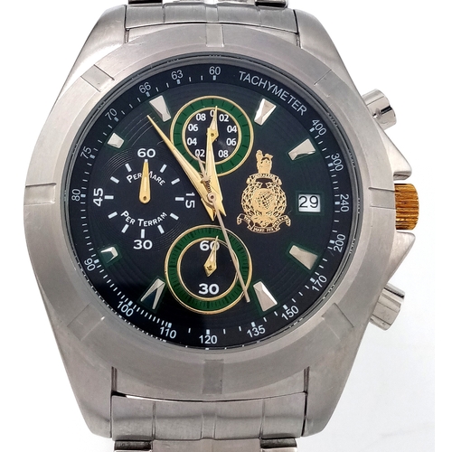 396 - A Rare and Collectible, Limited Edition Royal Navy Royal Marines Commando Watch-45mm Case width incl... 