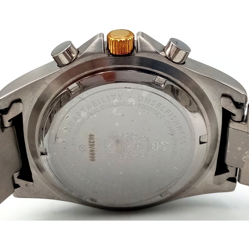 396 - A Rare and Collectible, Limited Edition Royal Navy Royal Marines Commando Watch-45mm Case width incl... 