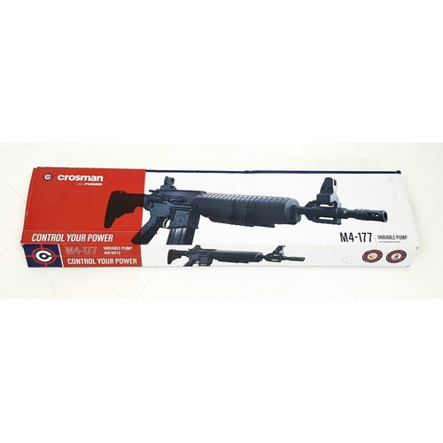 289 - A Crosman M4-177 Variable Pump .177 Caliber Air Rifle. Complete in Box with manual etc. UK Mainland ... 