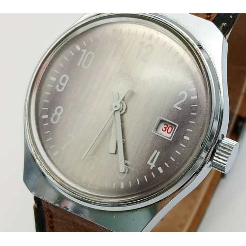 161 - Gentleman’s Vintage EAST GERMAN ‘SAXON’  WRISTWATCH. Manual winding in full working order. Face mark... 