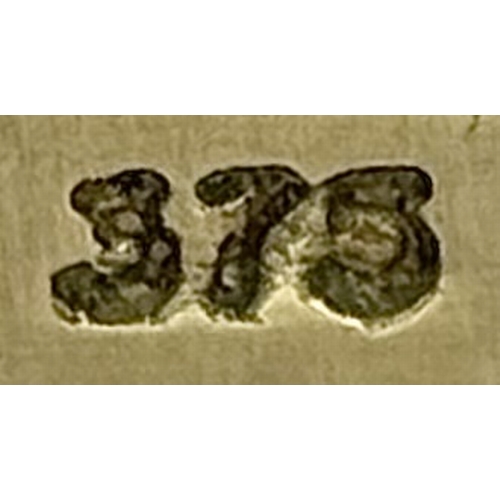 1755 - A 9K Yellow Gold Diamond Crossover Ring. 4.4g total weight. 0.36ctw diamonds. Ring size O. Ref: 7722... 