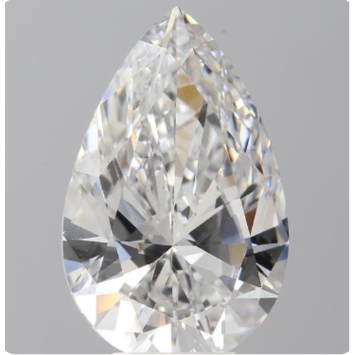 934 - A 5.00ct Pear Shape Cut Lab-Grown Diamond. Colour D, clarity VS2. IGI certified. Ceet no: LG72857385... 