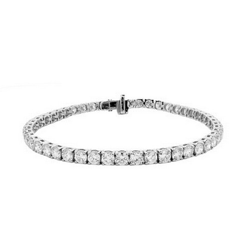 1292 - A Lab-Grown 2ctw Diamond Line Bracelet set in 9K White Gold. 7 inch length. 4.61g total weight. LGBR... 