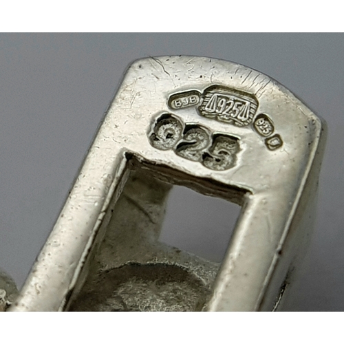 944 - An Attractive Sterling Silver and Amethyst Set Tennis Bracelet-19cm Length. 5mm Width. Set with twen... 