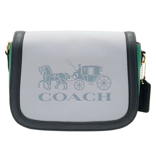 907 - A Couch Multi-Colour Leather Shoulder Bag. Removable, adjustable shoulder strap. Open exterior compa... 