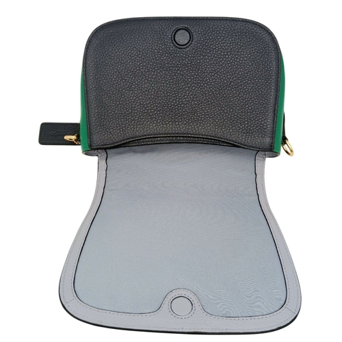 907 - A Couch Multi-Colour Leather Shoulder Bag. Removable, adjustable shoulder strap. Open exterior compa... 