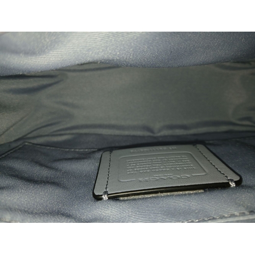 907 - A Couch Multi-Colour Leather Shoulder Bag. Removable, adjustable shoulder strap. Open exterior compa... 