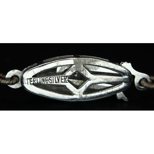 1213 - A Vintage Cultured Pearl Necklace. Sterling silver clasp. 54cm length. STK025060