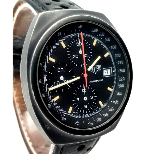 1881 - A TAG HEUER PASADENA AUTOMATIC CHRONOGRAPH DIVERS WATCH - WITH 3 SUBDIALS AND LUMINOUS HANDS. MODEL ... 