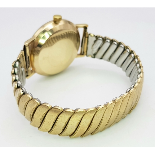 1819 - A Classic Tissot Automatic Seastar Seven Watch. Circa 1960s. Expandable bracelet. 9K gold case - 33m... 