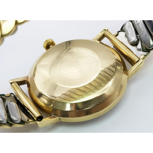 1819 - A Classic Tissot Automatic Seastar Seven Watch. Circa 1960s. Expandable bracelet. 9K gold case - 33m... 