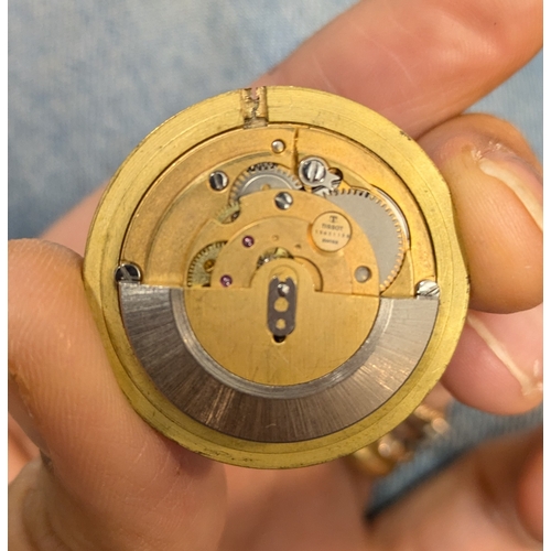 1819 - A Classic Tissot Automatic Seastar Seven Watch. Circa 1960s. Expandable bracelet. 9K gold case - 33m... 