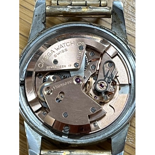 1871 - A Vintage (1950s) Omega Automatic Seamaster Gents Watch. Gilded bracelet and case - 35mm. 17 jewels.... 