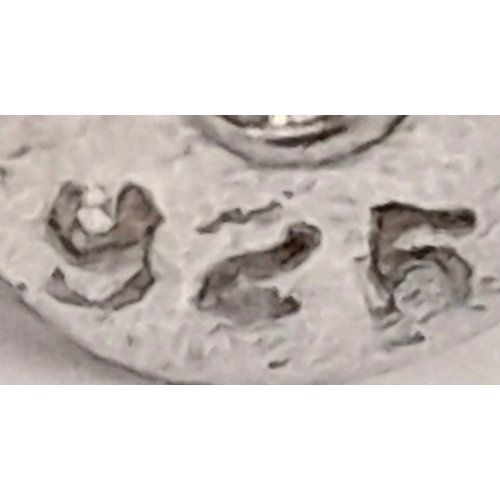 1974 - A vintage pair of silver theatre mask earrings. Total weight 2.3G.