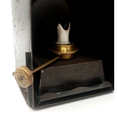 1093 - A WW2 Period (1940’s) Metal Railway Lamp. 25cm Tall. 11cm Wide. A true vintage piece, ideal for WW2 ... 