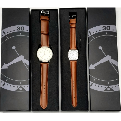 1126 - Two Military Design Quartz Watches Comprising: 1) A  Japanese Soldiers Watch-25mm Case & 2)  British... 